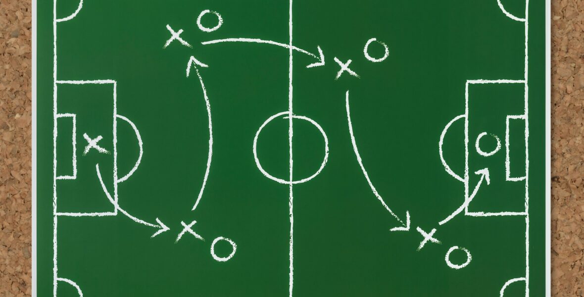 Diagram of soccer strategy